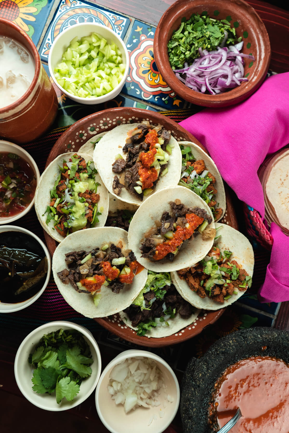 top view of tasty tortillas with meat and sauce su 2023 11 27 04 58 07 utc.jpeg